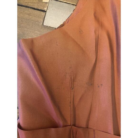 Royal Stewart red tartan plaid 100% wool vest size medium steam punk goth grunge - Picture 7 of 10